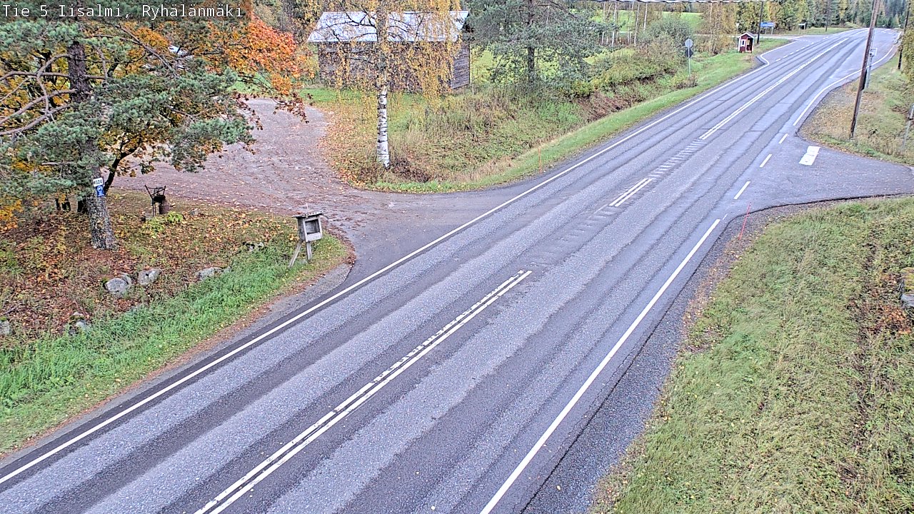 Weather Camera Image Road 5 Iisalmi, Ryhälänmäki, Iisalmi, Pohjois-Savo