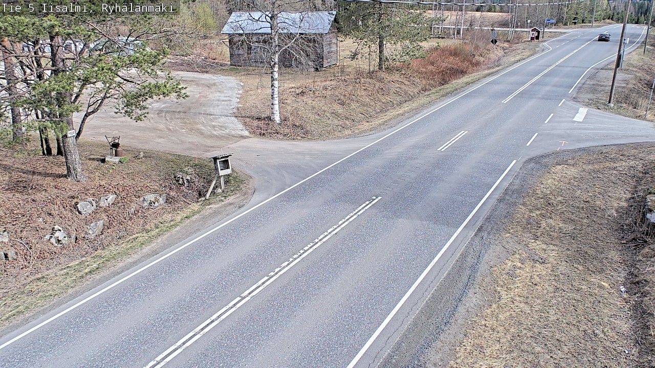 Weather Camera Image Road 5 Iisalmi, Ryhälänmäki, Iisalmi, Pohjois-Savo