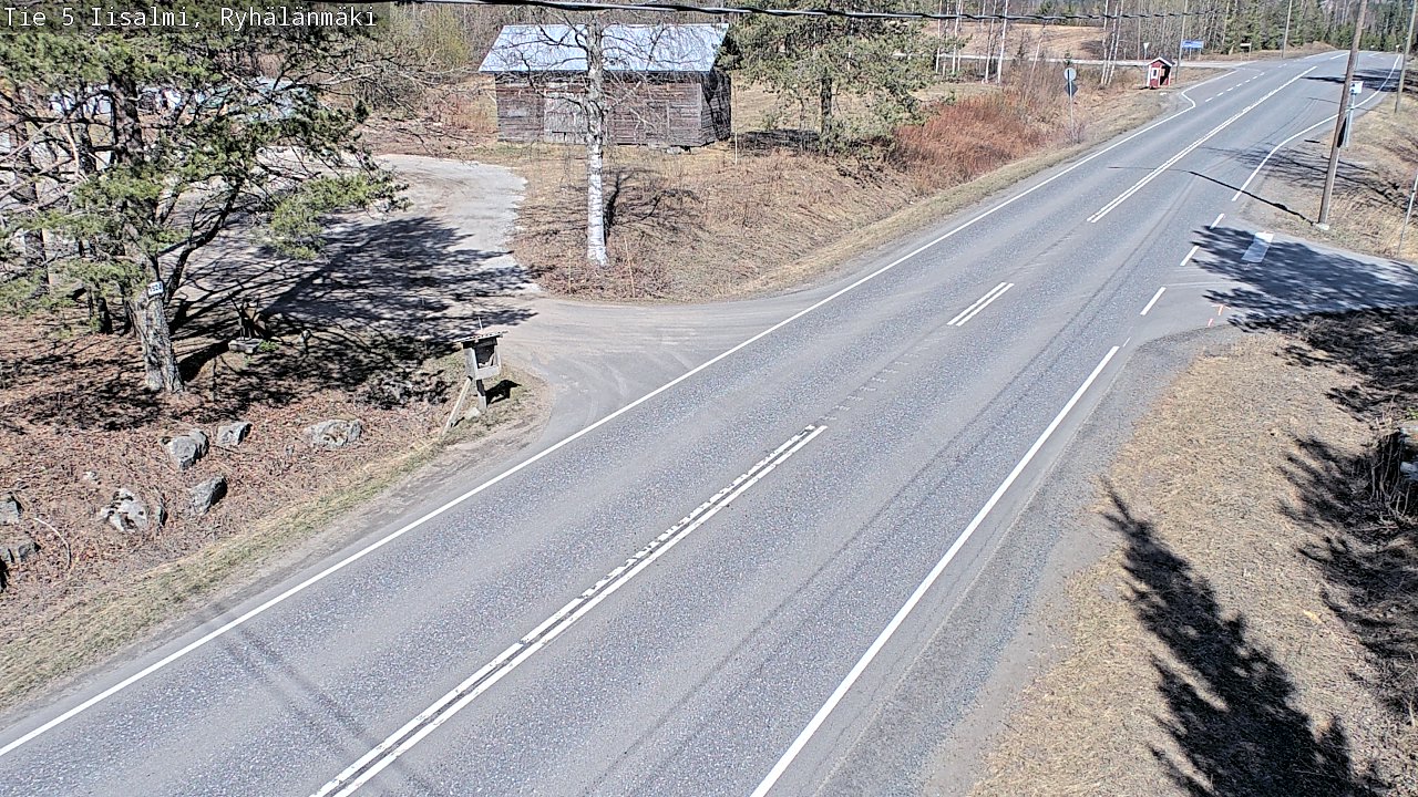 Weather Camera Image Väg 5 Idensalmi, Ryhälänmäki, Iisalmi, Pohjois-Savo