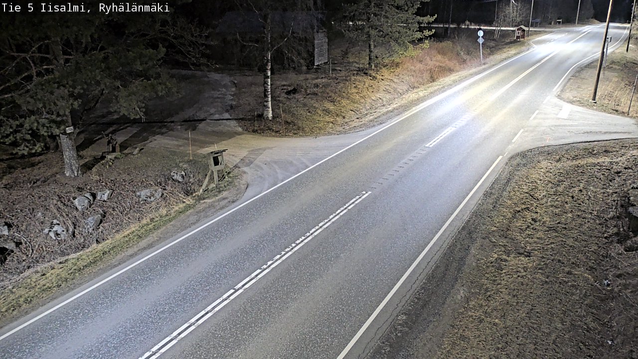 Weather Camera Image Road 5 Iisalmi, Ryhälänmäki, Iisalmi, Pohjois-Savo