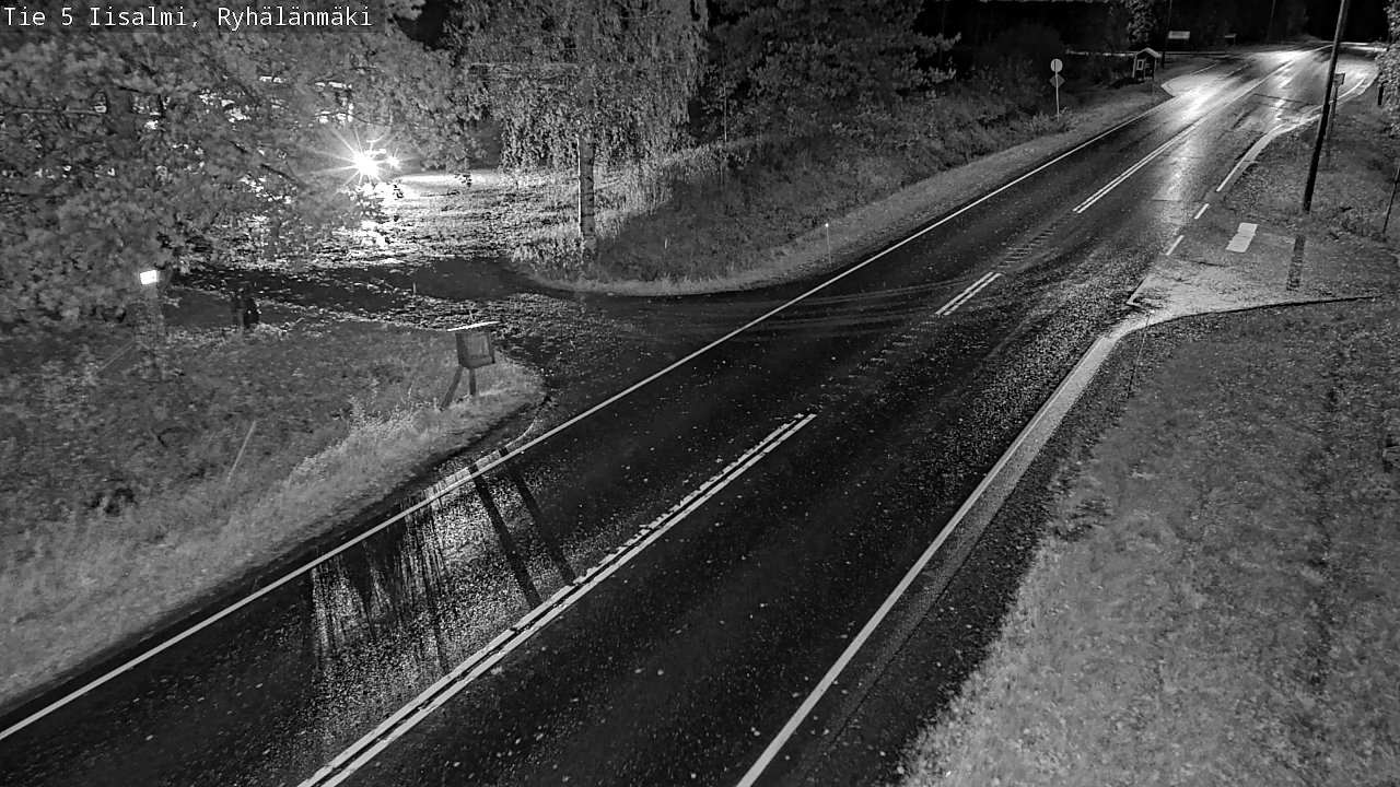 Weather Camera Image Road 5 Iisalmi, Ryhälänmäki, Iisalmi, Pohjois-Savo