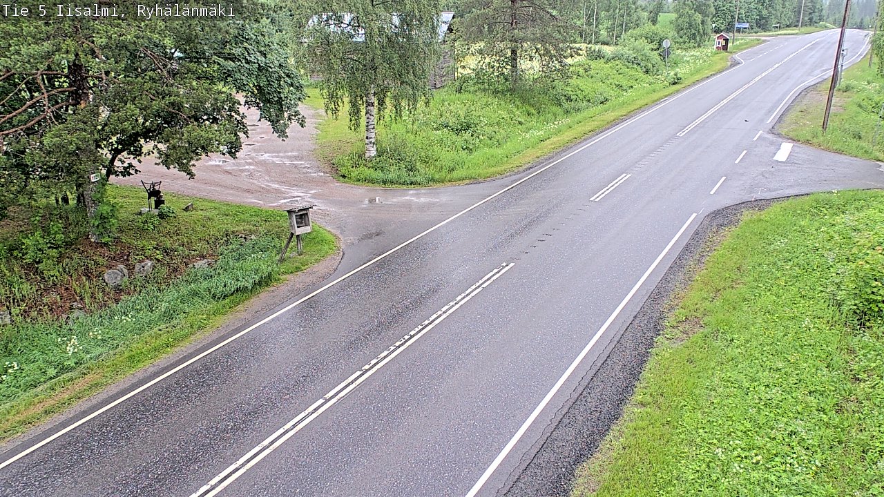 Weather Camera Image Road 5 Iisalmi, Ryhälänmäki, Iisalmi, Pohjois-Savo