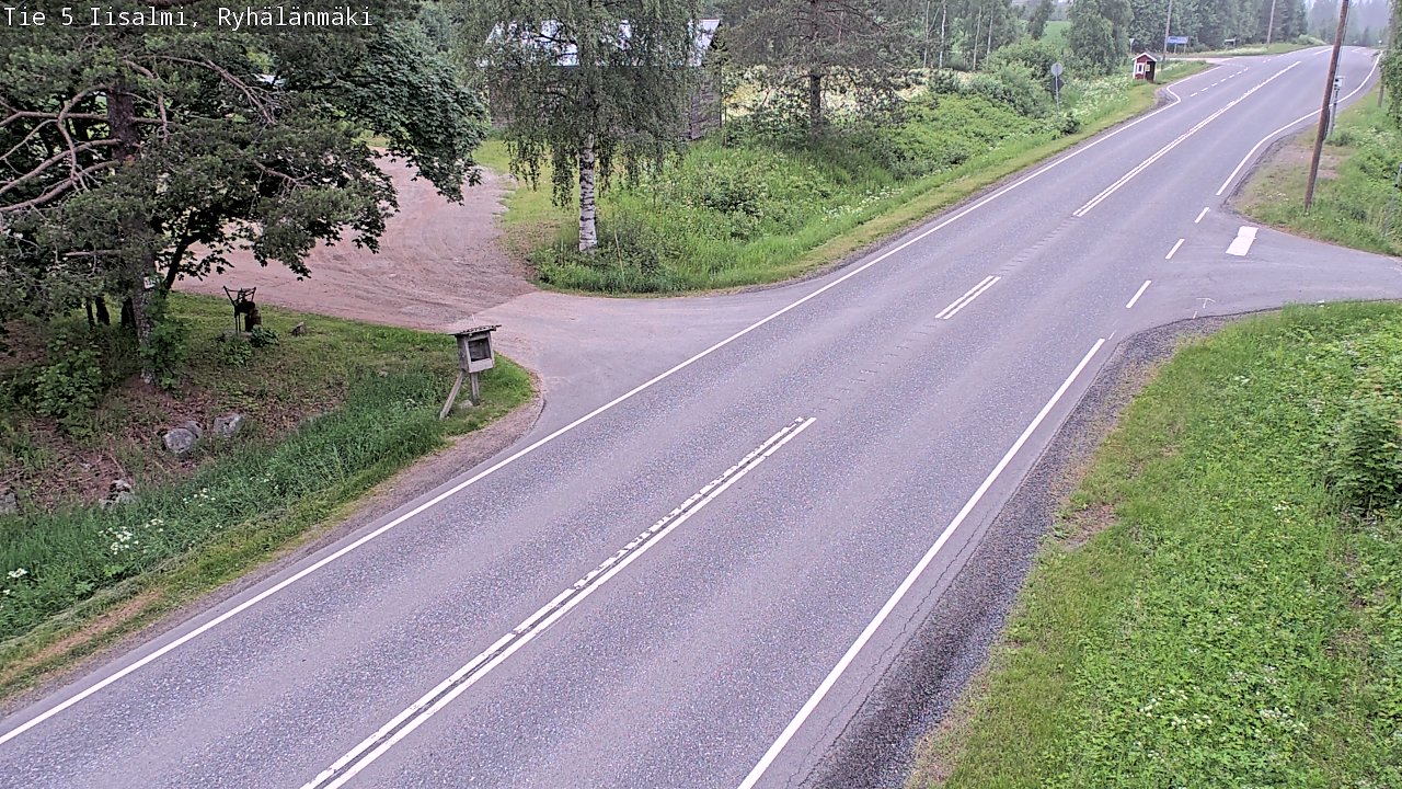 Weather Camera Image Road 5 Iisalmi, Ryhälänmäki, Iisalmi, Pohjois-Savo