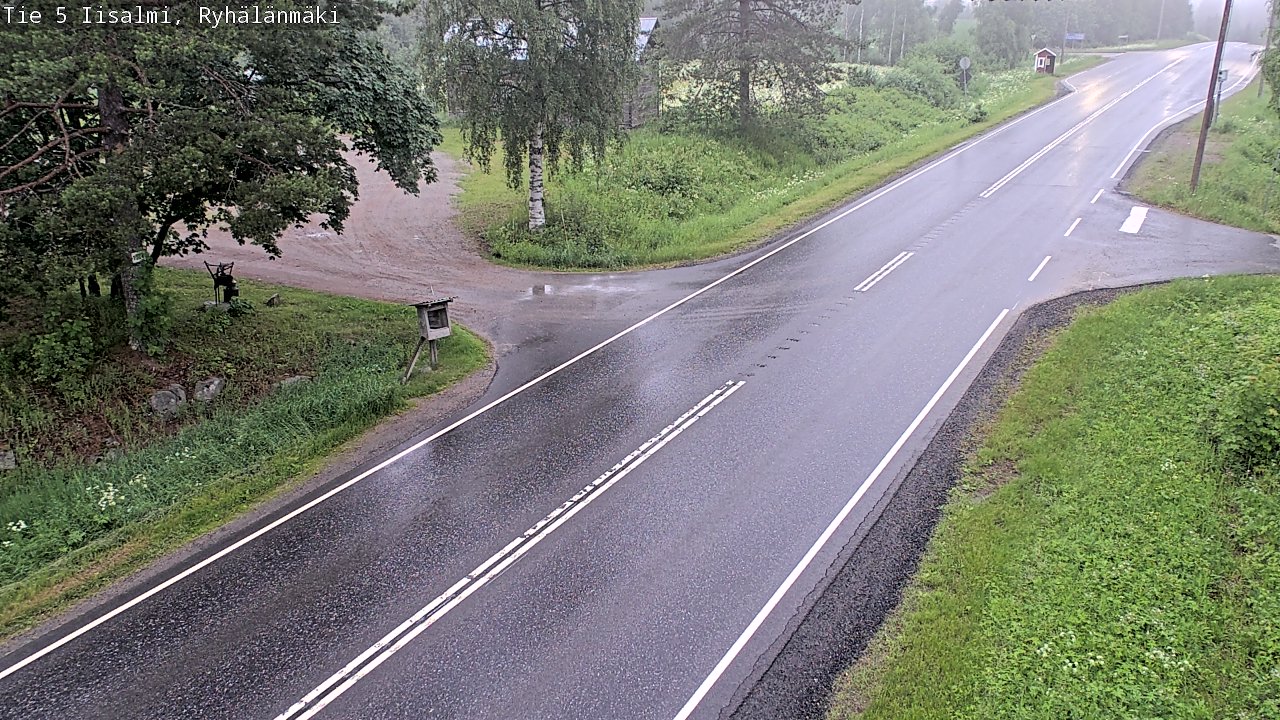 Weather Camera Image Road 5 Iisalmi, Ryhälänmäki, Iisalmi, Pohjois-Savo