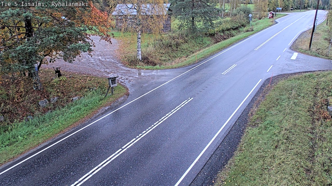 Weather Camera Image Road 5 Iisalmi, Ryhälänmäki, Iisalmi, Pohjois-Savo