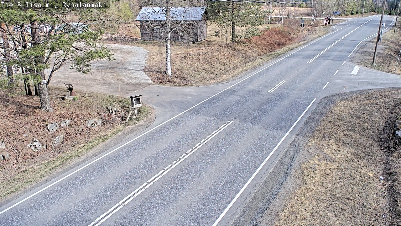 Weather Camera Image Road 5 Iisalmi, Ryhälänmäki, Iisalmi, Pohjois-Savo
