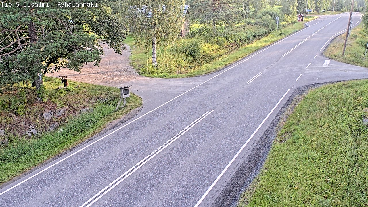 Weather Camera Image Road 5 Iisalmi, Ryhälänmäki, Iisalmi, Pohjois-Savo