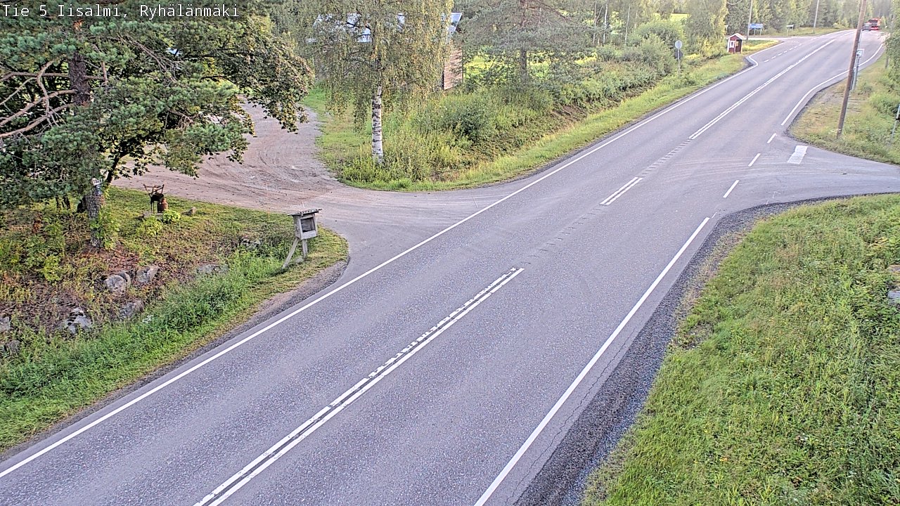 Weather Camera Image Road 5 Iisalmi, Ryhälänmäki, Iisalmi, Pohjois-Savo