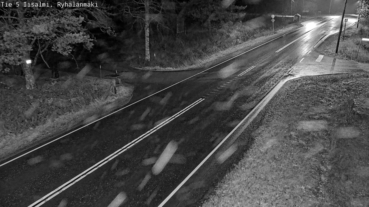 Weather Camera Image Road 5 Iisalmi, Ryhälänmäki, Iisalmi, Pohjois-Savo