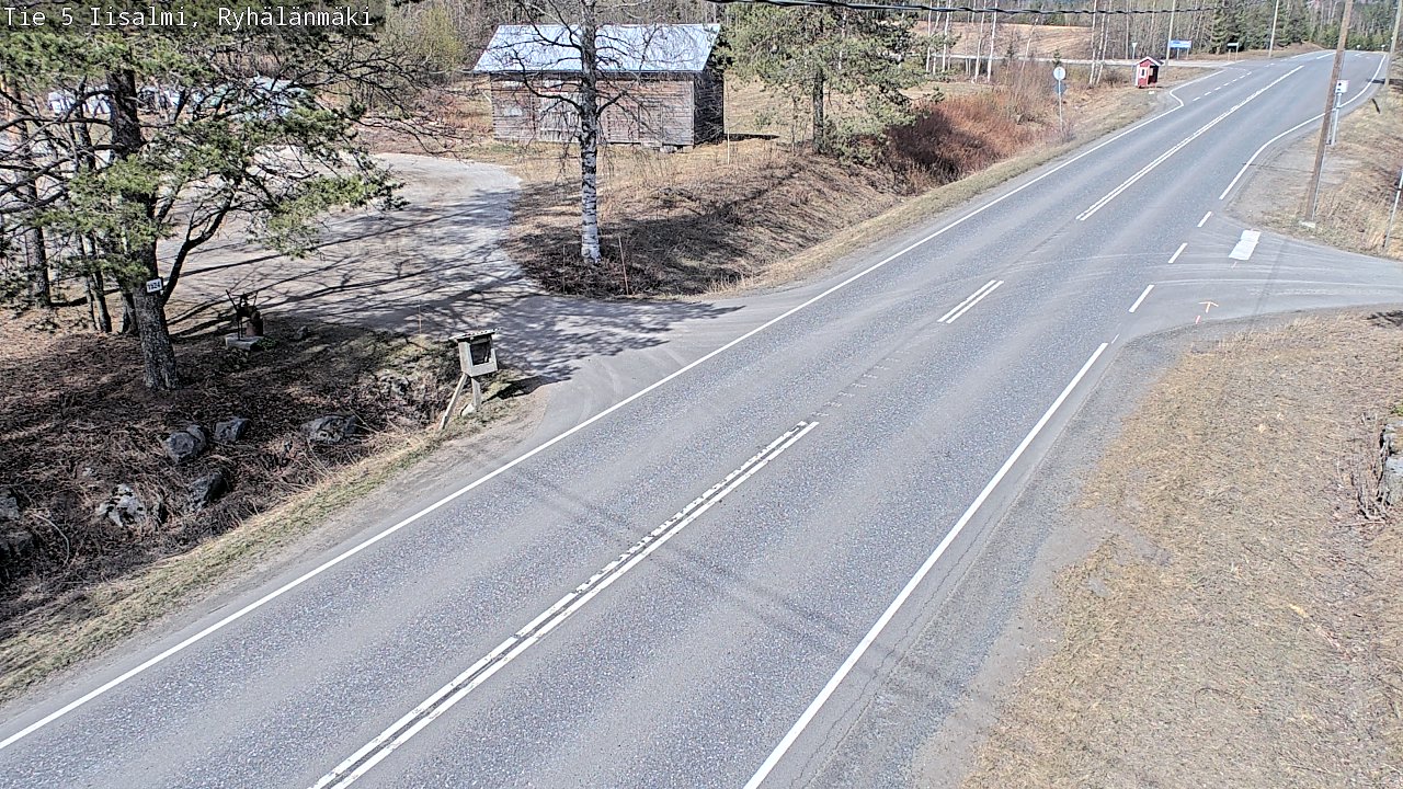 Weather Camera Image Väg 5 Idensalmi, Ryhälänmäki, Iisalmi, Pohjois-Savo