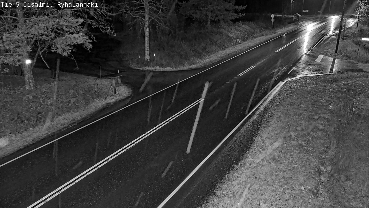 Weather Camera Image Road 5 Iisalmi, Ryhälänmäki, Iisalmi, Pohjois-Savo