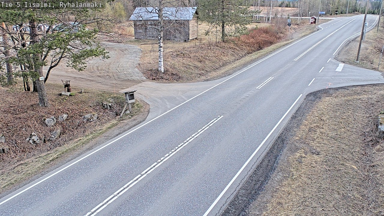 Weather Camera Image Väg 5 Idensalmi, Ryhälänmäki, Iisalmi, Pohjois-Savo