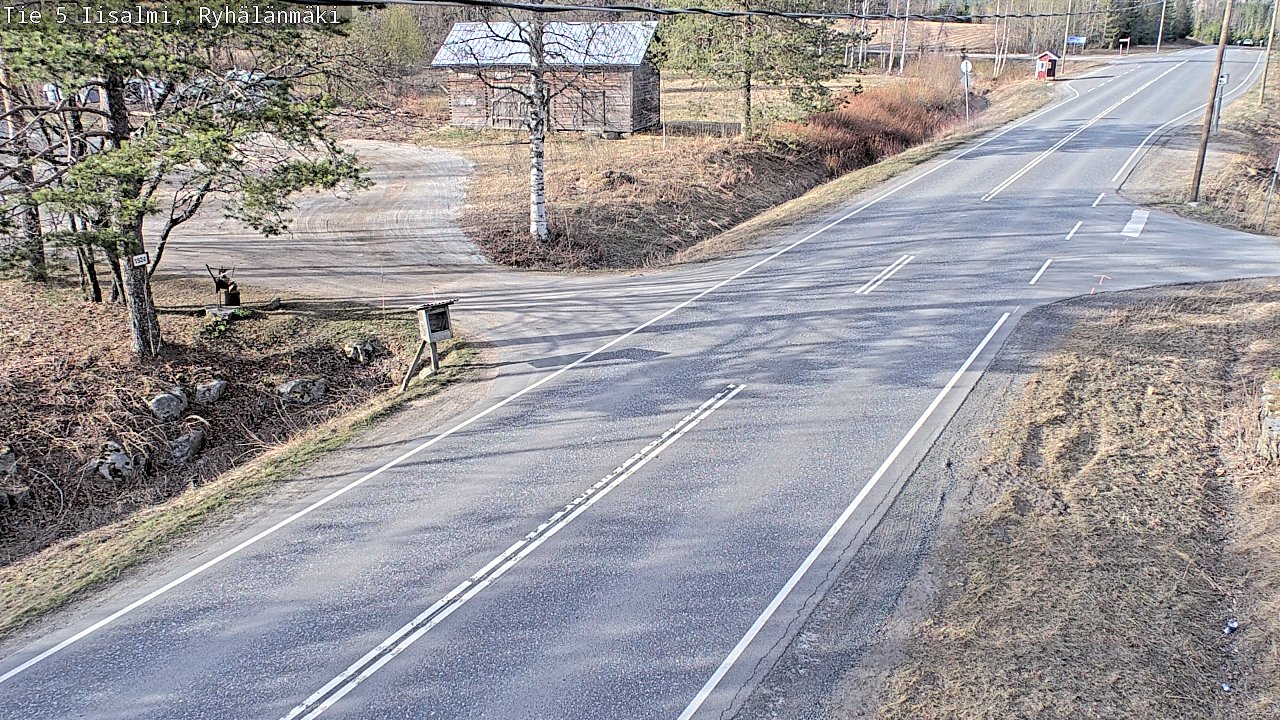 Weather Camera Image Väg 5 Idensalmi, Ryhälänmäki, Iisalmi, Pohjois-Savo