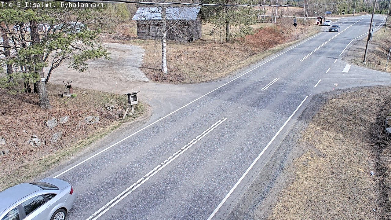 Weather Camera Image Road 5 Iisalmi, Ryhälänmäki, Iisalmi, Pohjois-Savo