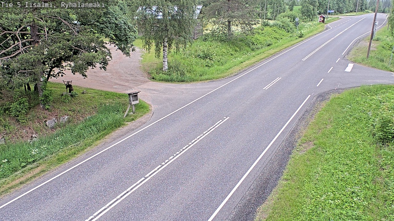 Weather Camera Image Road 5 Iisalmi, Ryhälänmäki, Iisalmi, Pohjois-Savo