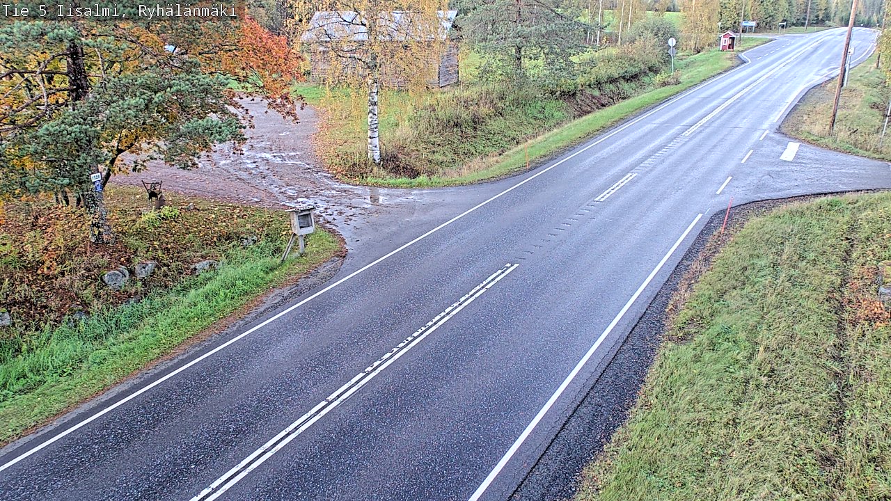 Weather Camera Image Road 5 Iisalmi, Ryhälänmäki, Iisalmi, Pohjois-Savo