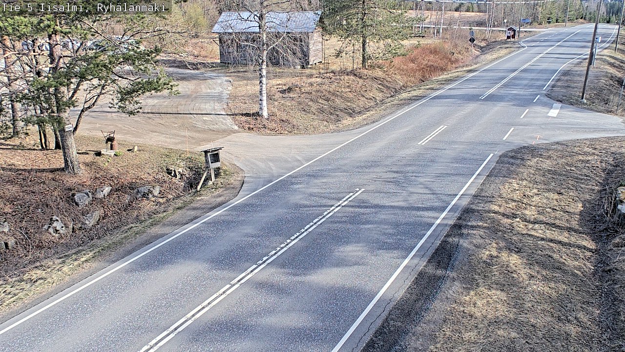 Weather Camera Image Väg 5 Idensalmi, Ryhälänmäki, Iisalmi, Pohjois-Savo