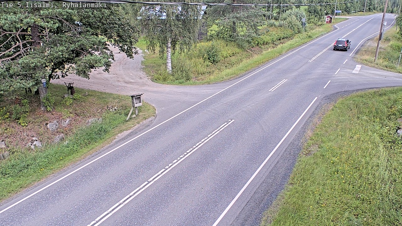 Weather Camera Image Väg 5 Idensalmi, Ryhälänmäki, Iisalmi, Pohjois-Savo