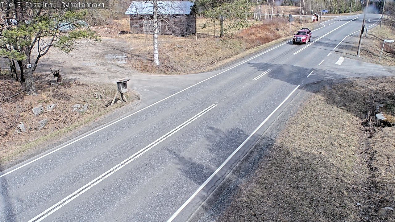 Weather Camera Image Väg 5 Idensalmi, Ryhälänmäki, Iisalmi, Pohjois-Savo