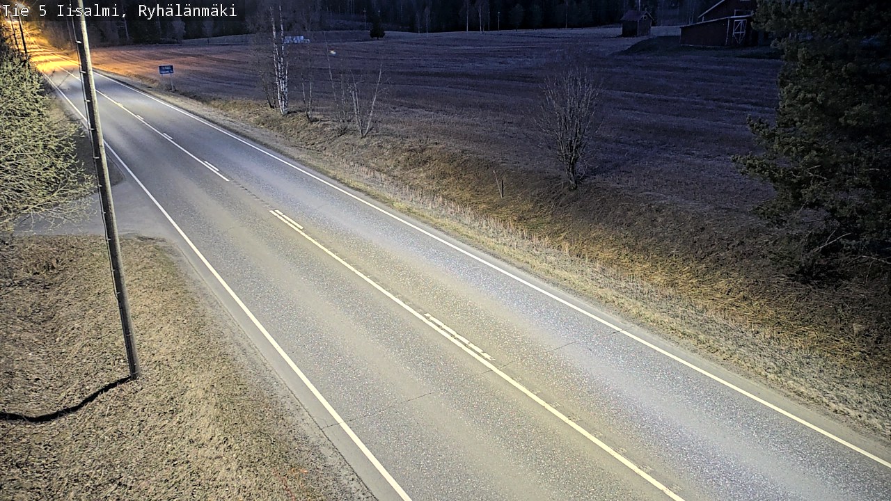 Weather Camera Image Väg 5 Idensalmi, Ryhälänmäki, Iisalmi, Pohjois-Savo