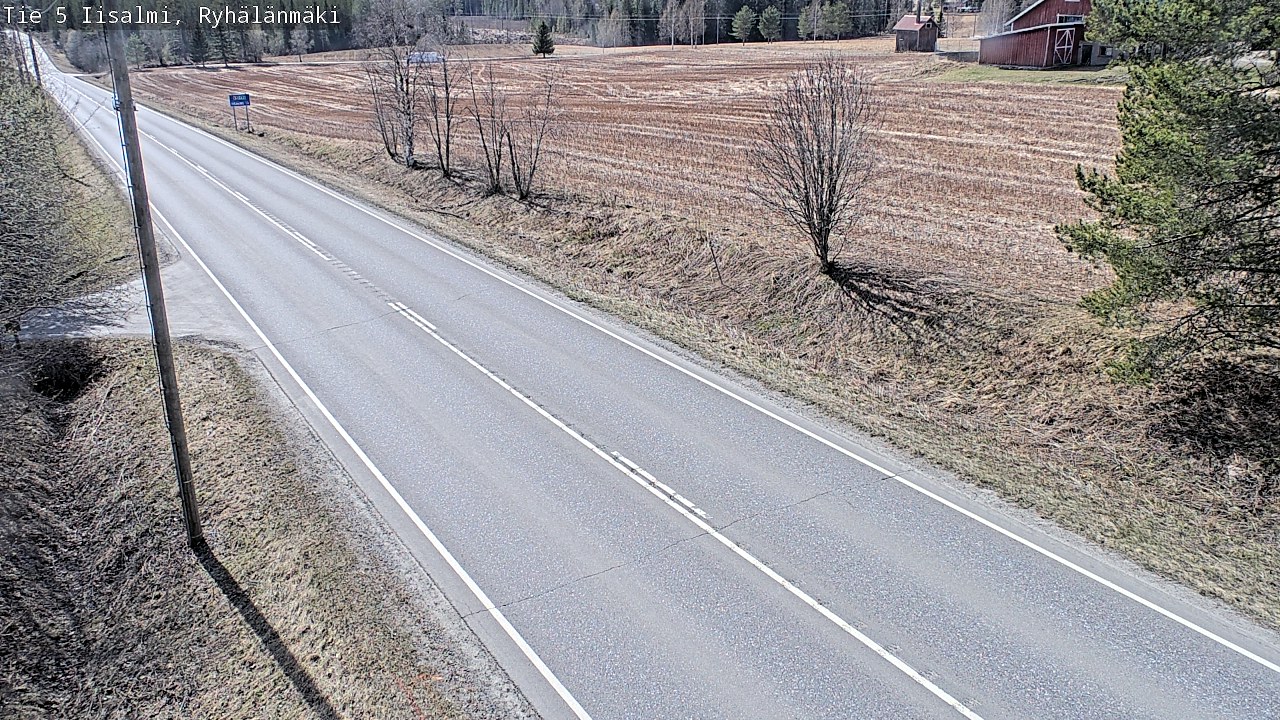 Weather Camera Image Väg 5 Idensalmi, Ryhälänmäki, Iisalmi, Pohjois-Savo