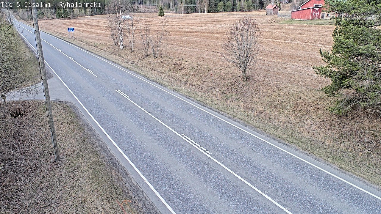 Weather Camera Image Road 5 Iisalmi, Ryhälänmäki, Iisalmi, Pohjois-Savo