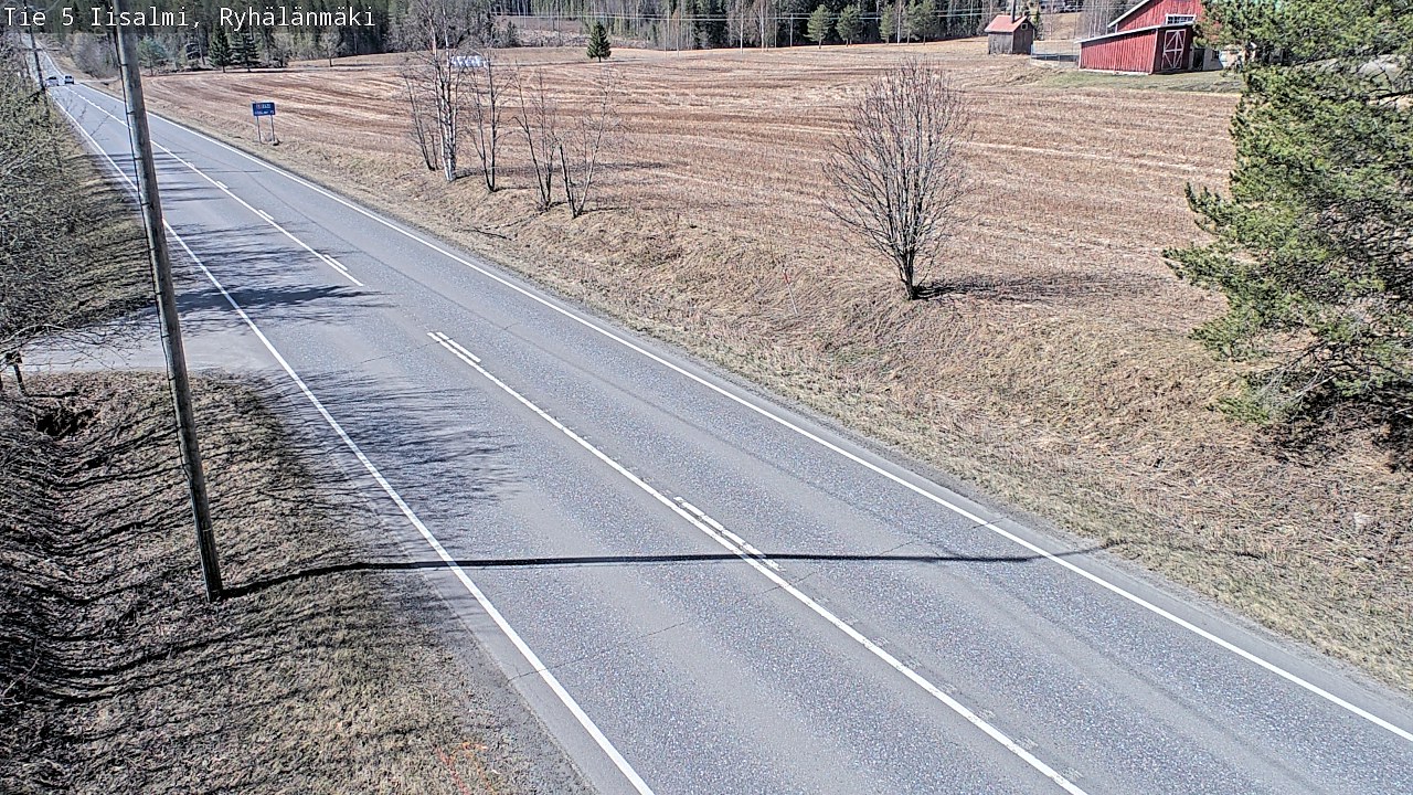 Weather Camera Image Väg 5 Idensalmi, Ryhälänmäki, Iisalmi, Pohjois-Savo