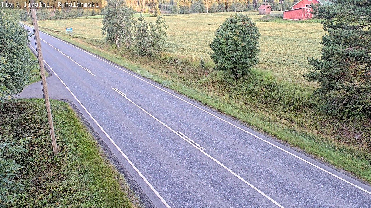 Weather Camera Image Road 5 Iisalmi, Ryhälänmäki, Iisalmi, Pohjois-Savo