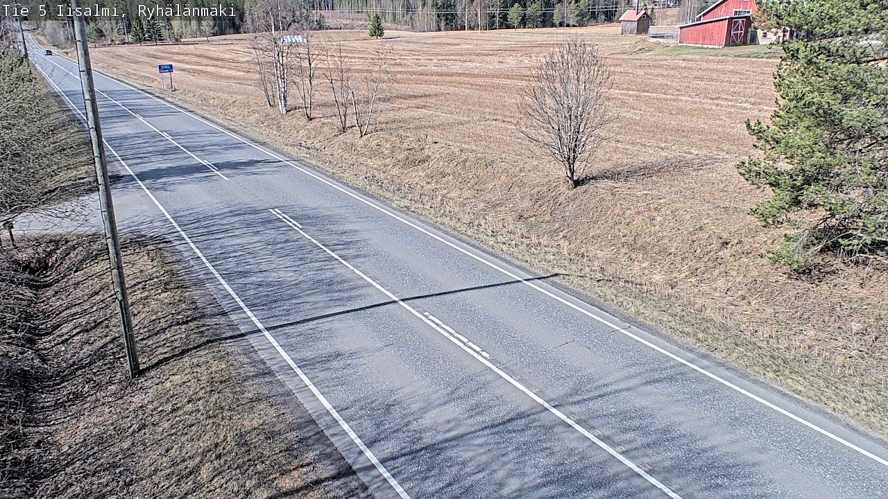 Weather Camera Image Väg 5 Idensalmi, Ryhälänmäki, Iisalmi, Pohjois-Savo