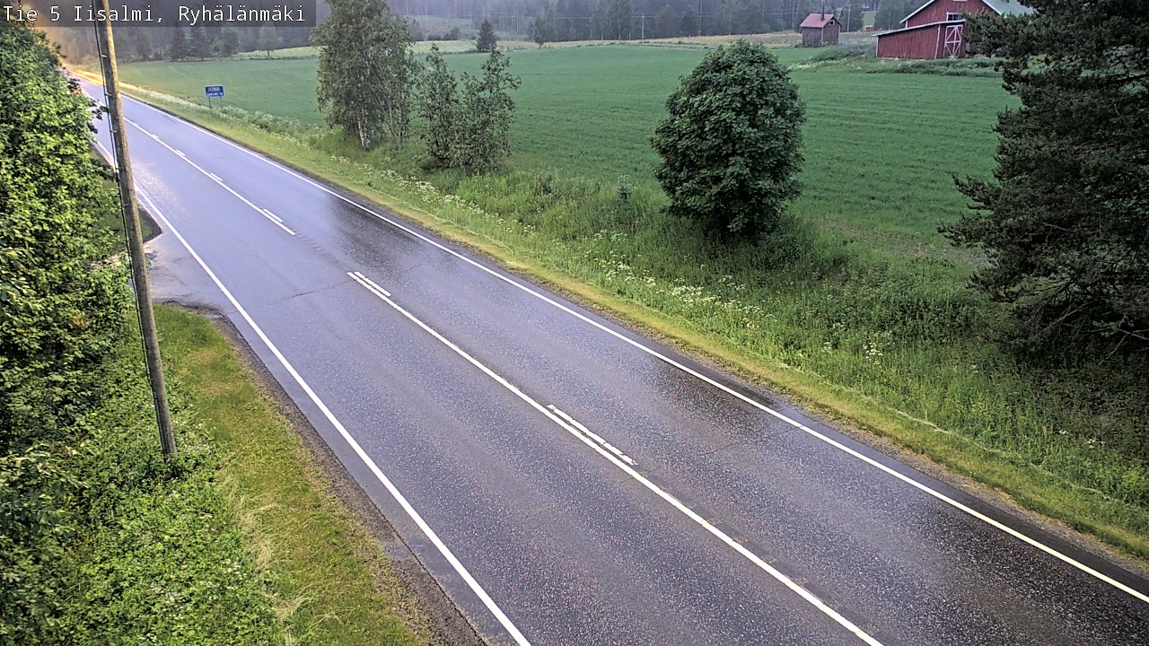 Weather Camera Image Road 5 Iisalmi, Ryhälänmäki, Iisalmi, Pohjois-Savo