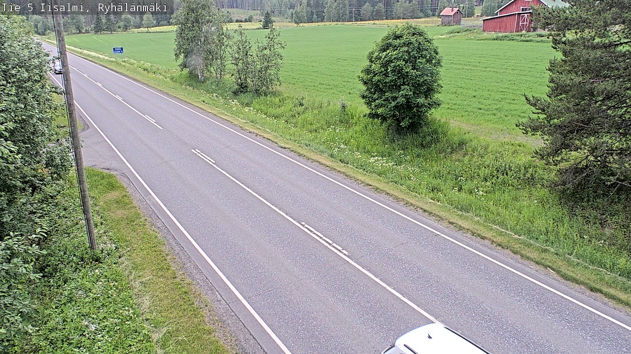 Weather Camera Image Road 5 Iisalmi, Ryhälänmäki, Iisalmi, Pohjois-Savo