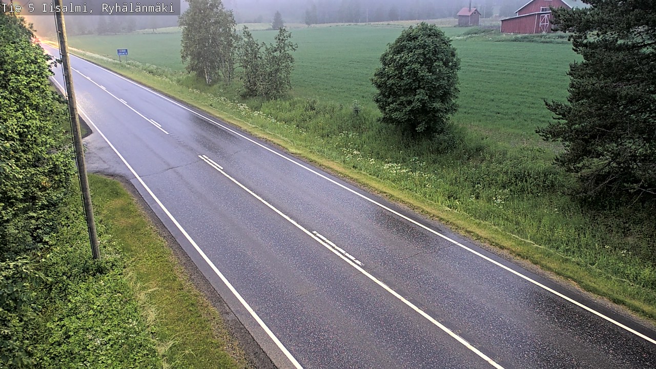 Weather Camera Image Road 5 Iisalmi, Ryhälänmäki, Iisalmi, Pohjois-Savo
