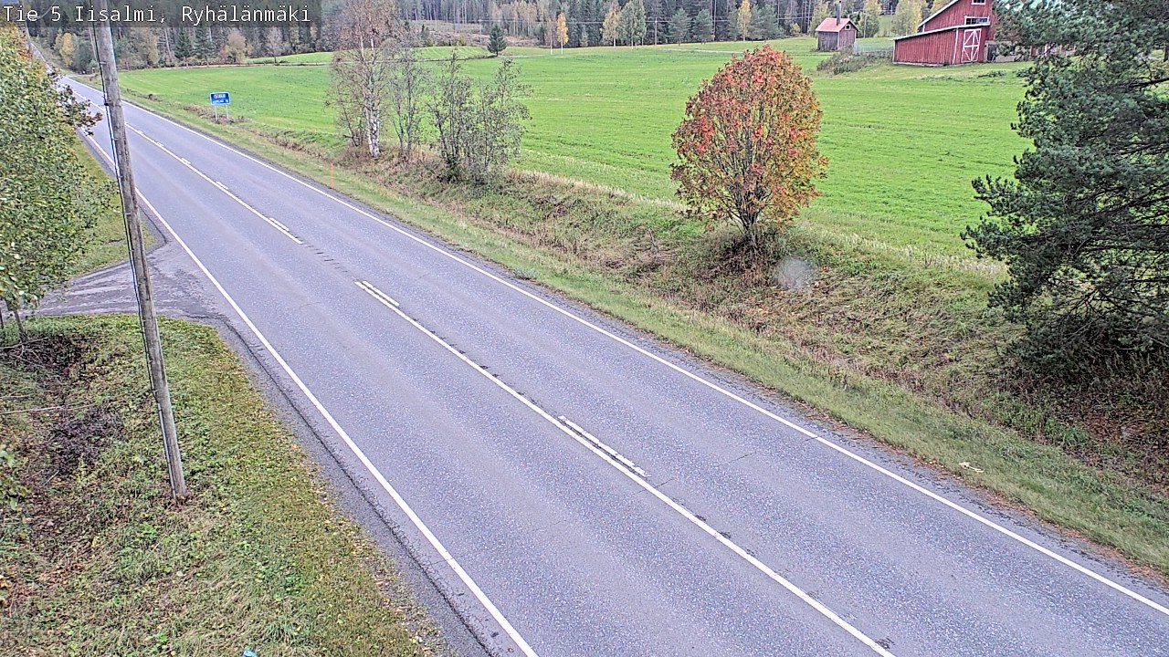 Weather Camera Image Väg 5 Idensalmi, Ryhälänmäki, Iisalmi, Pohjois-Savo
