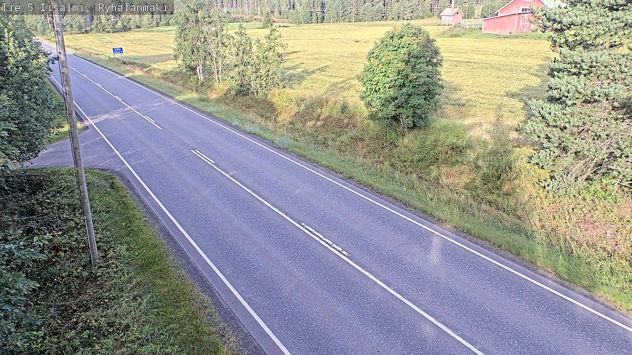 Weather Camera Image Road 5 Iisalmi, Ryhälänmäki, Iisalmi, Pohjois-Savo