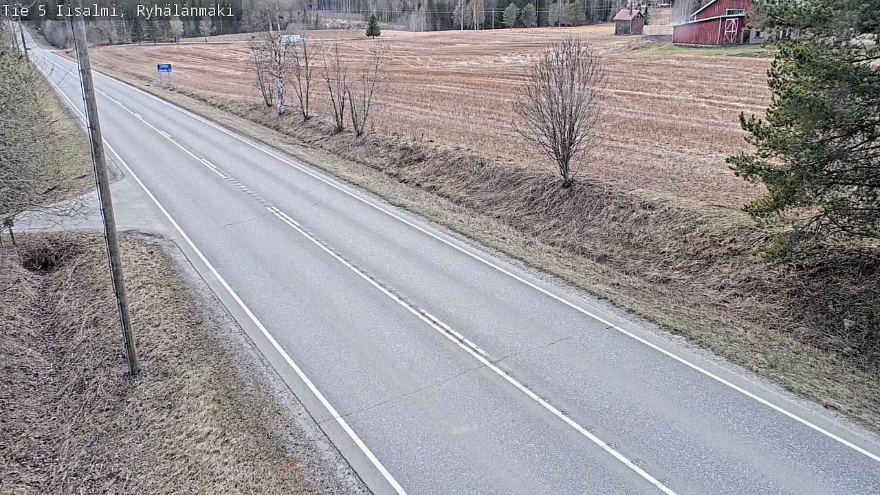 Weather Camera Image Väg 5 Idensalmi, Ryhälänmäki, Iisalmi, Pohjois-Savo
