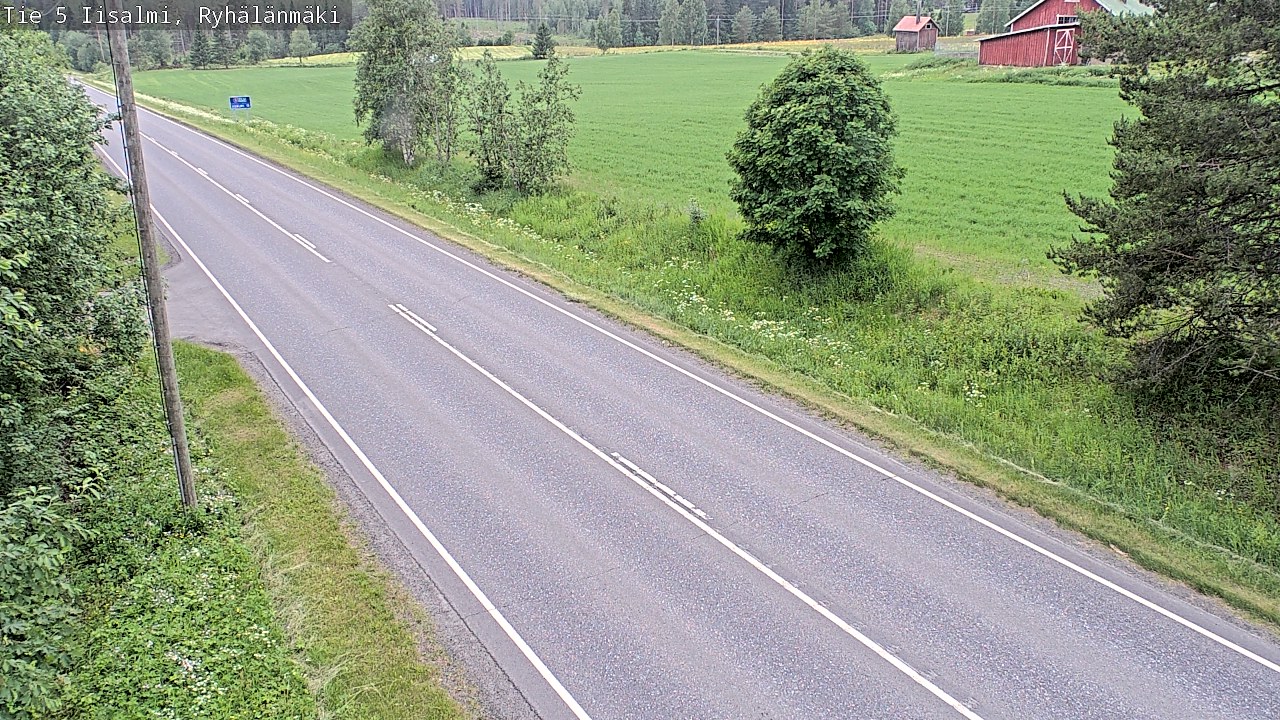 Weather Camera Image Road 5 Iisalmi, Ryhälänmäki, Iisalmi, Pohjois-Savo
