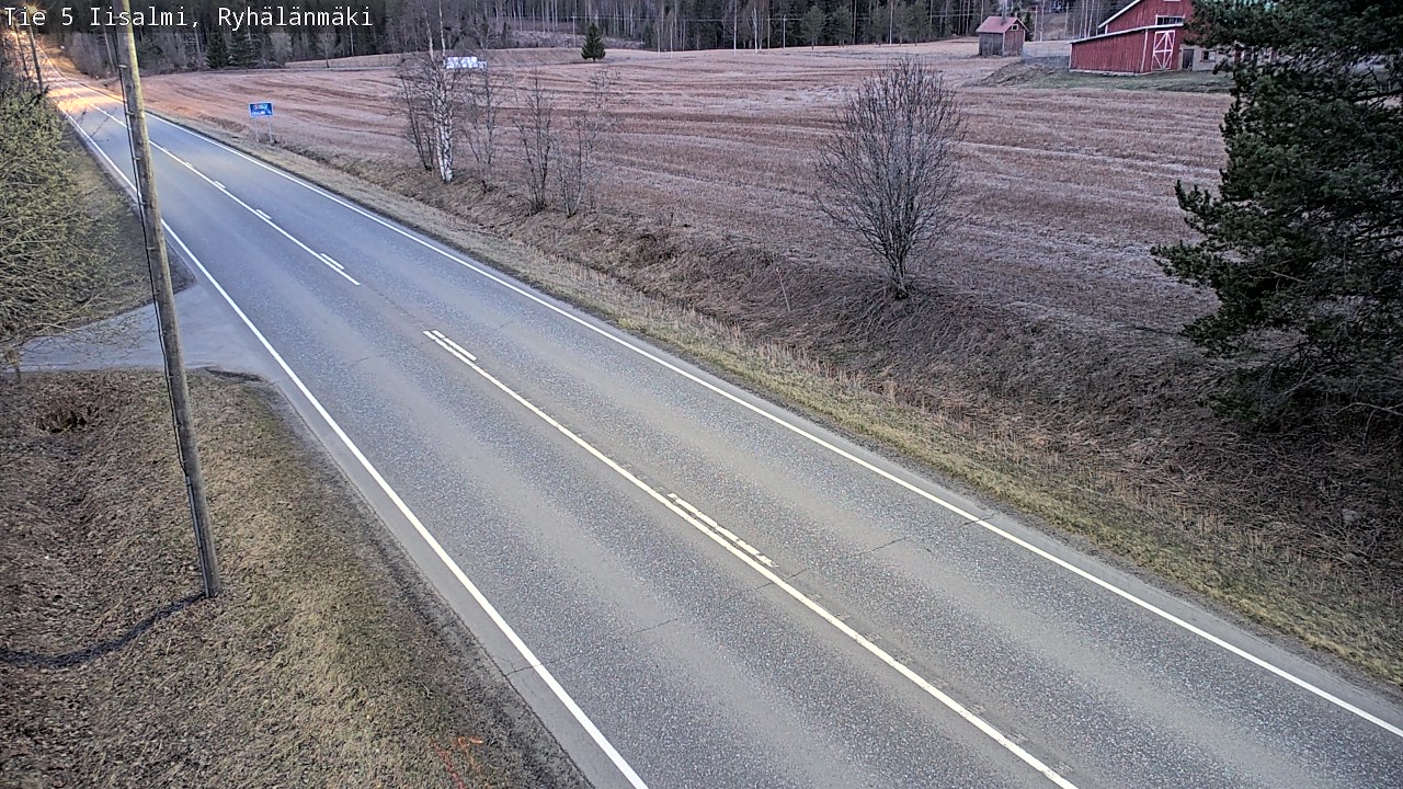 Weather Camera Image Väg 5 Idensalmi, Ryhälänmäki, Iisalmi, Pohjois-Savo