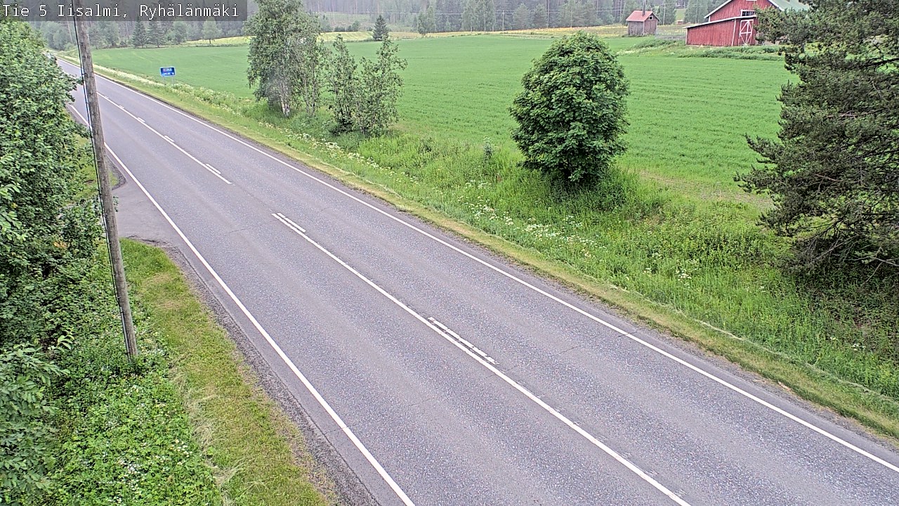Weather Camera Image Road 5 Iisalmi, Ryhälänmäki, Iisalmi, Pohjois-Savo