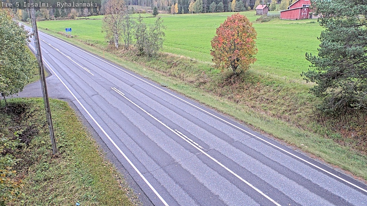 Weather Camera Image Road 5 Iisalmi, Ryhälänmäki, Iisalmi, Pohjois-Savo
