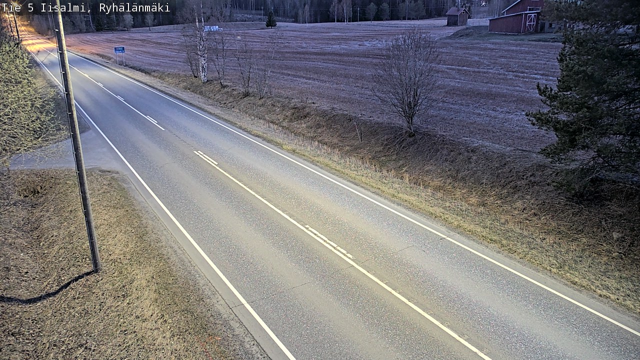 Weather Camera Image Väg 5 Idensalmi, Ryhälänmäki, Iisalmi, Pohjois-Savo