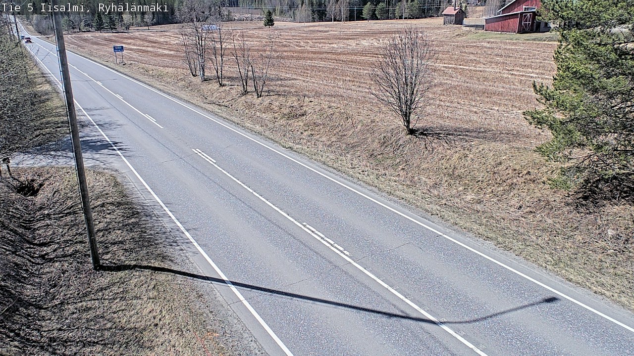 Weather Camera Image Väg 5 Idensalmi, Ryhälänmäki, Iisalmi, Pohjois-Savo