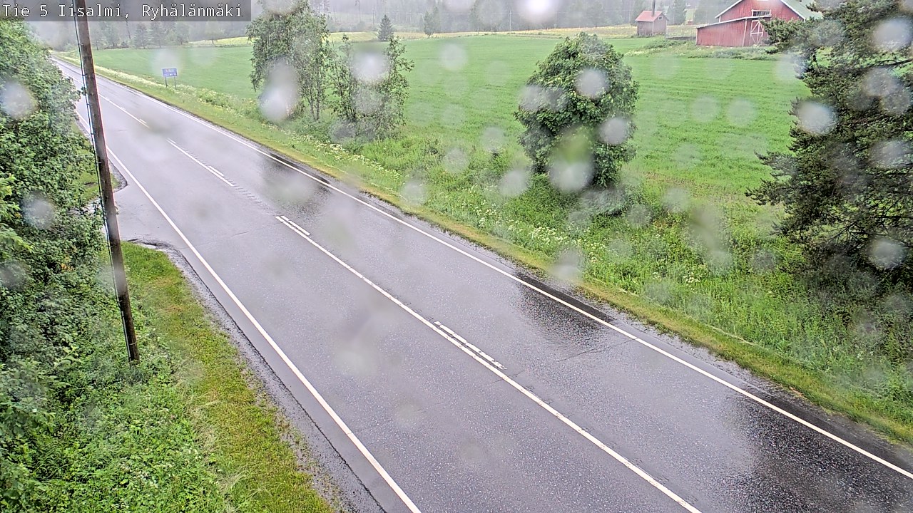 Weather Camera Image Road 5 Iisalmi, Ryhälänmäki, Iisalmi, Pohjois-Savo
