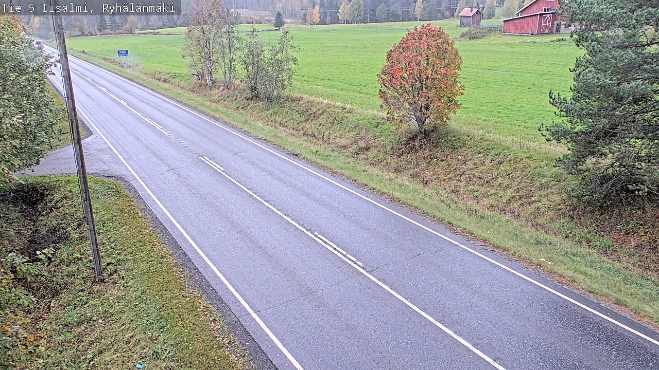 Weather Camera Image Road 5 Iisalmi, Ryhälänmäki, Iisalmi, Pohjois-Savo