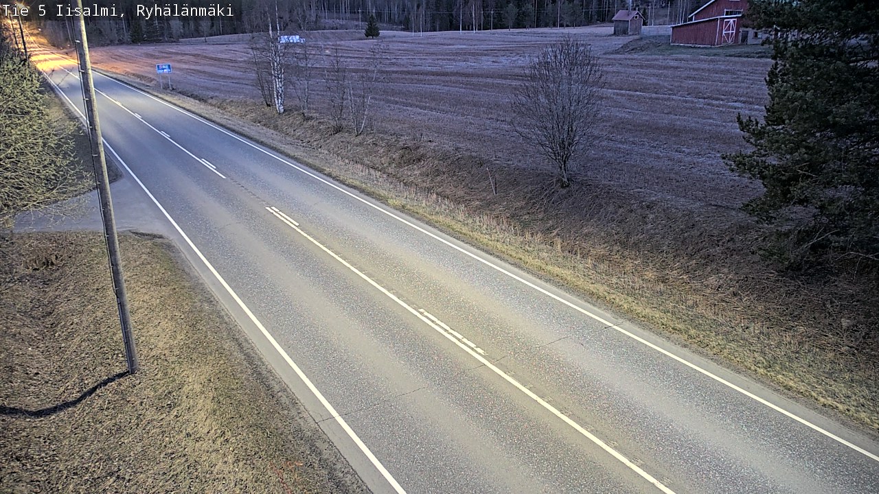 Weather Camera Image Väg 5 Idensalmi, Ryhälänmäki, Iisalmi, Pohjois-Savo
