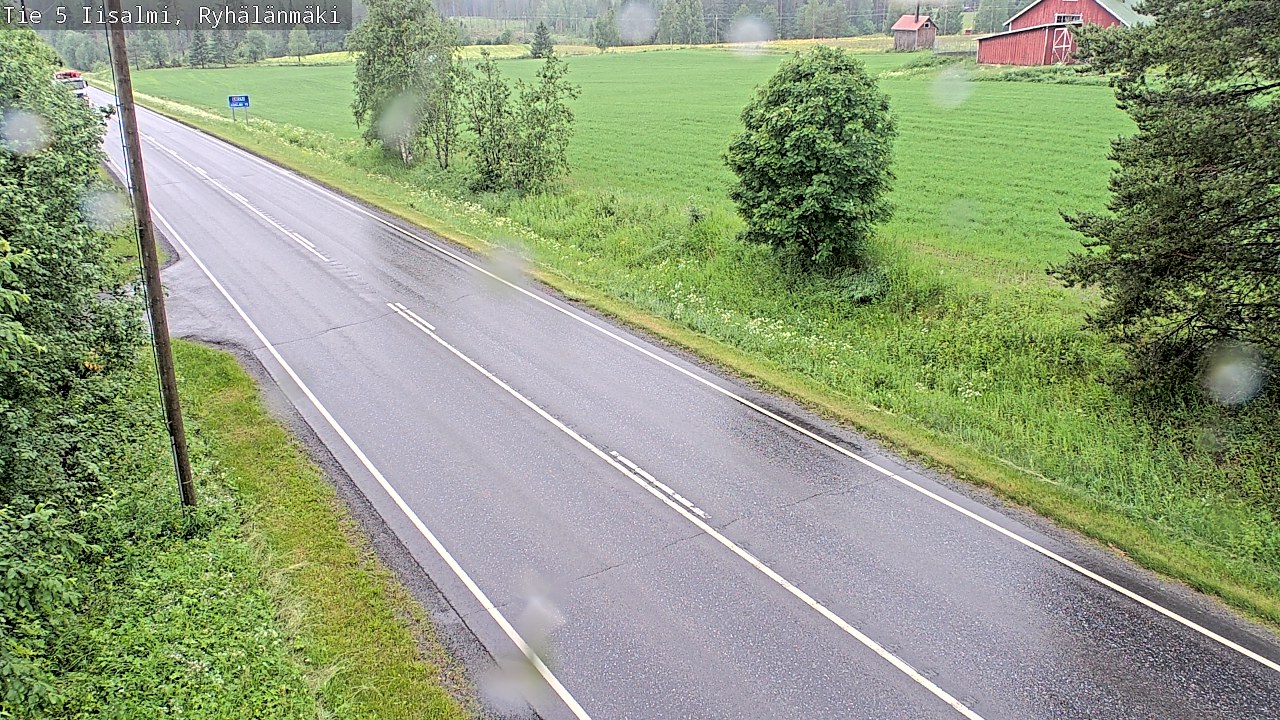 Weather Camera Image Road 5 Iisalmi, Ryhälänmäki, Iisalmi, Pohjois-Savo