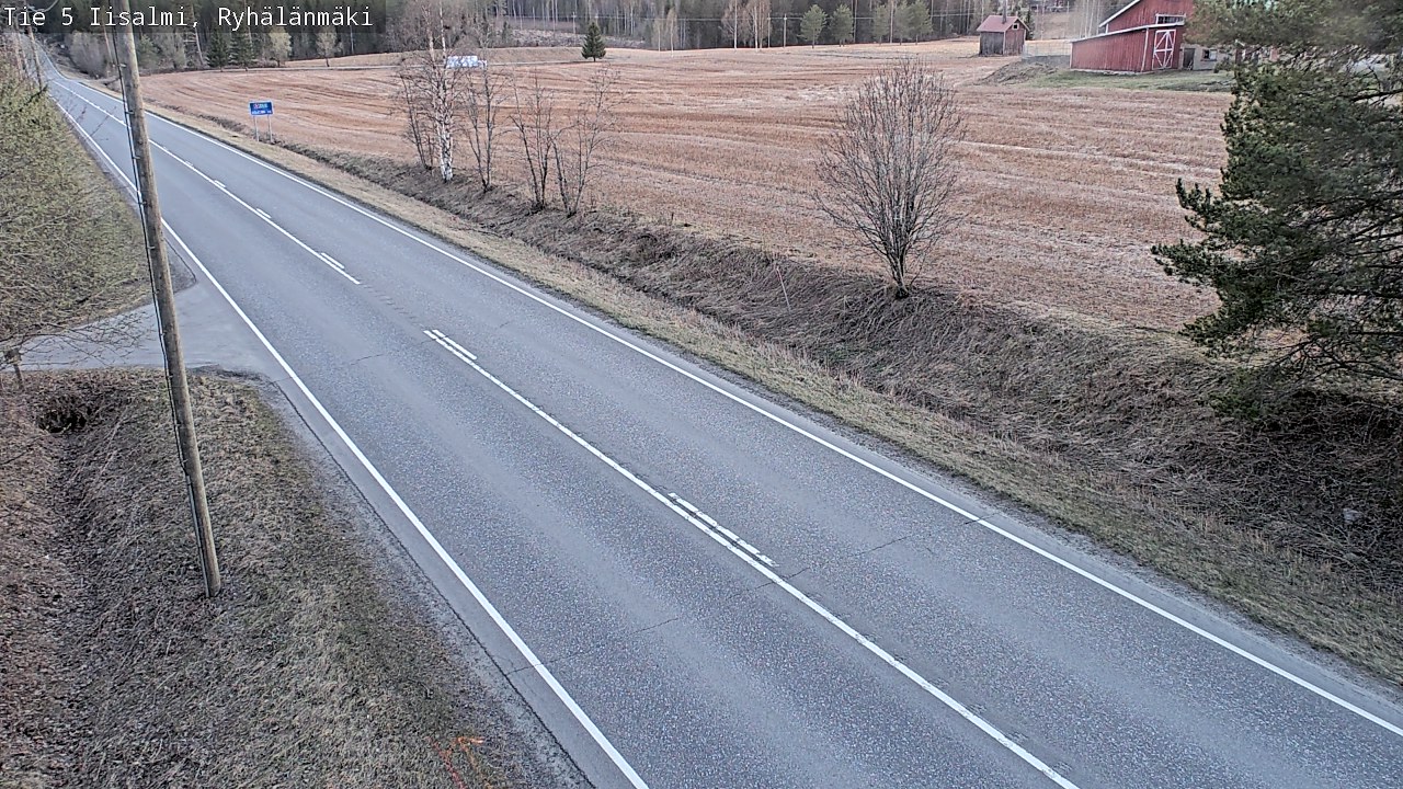 Weather Camera Image Väg 5 Idensalmi, Ryhälänmäki, Iisalmi, Pohjois-Savo