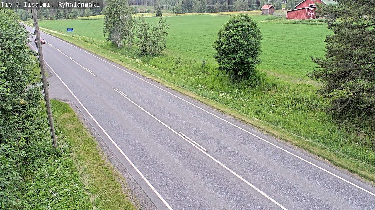 Weather Camera Image Road 5 Iisalmi, Ryhälänmäki, Iisalmi, Pohjois-Savo