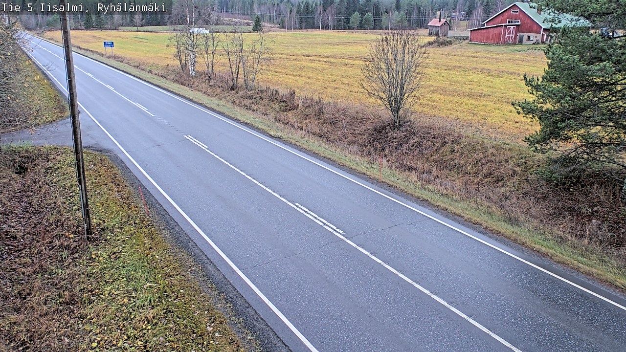 Weather Camera Image Väg 5 Idensalmi, Ryhälänmäki, Iisalmi, Pohjois-Savo