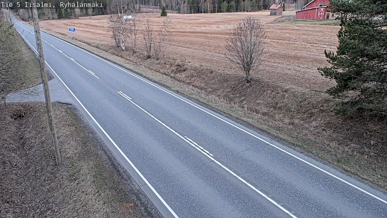 Weather Camera Image Väg 5 Idensalmi, Ryhälänmäki, Iisalmi, Pohjois-Savo