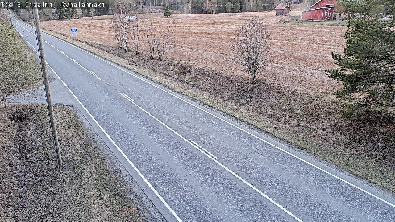 Weather Camera Image Väg 5 Idensalmi, Ryhälänmäki, Iisalmi, Pohjois-Savo